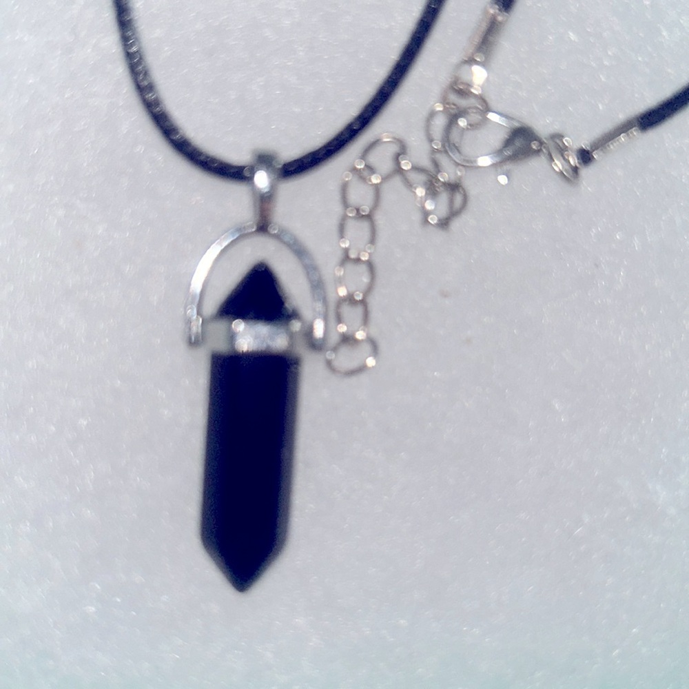 Natural Black Onyx Black Cord 18-20” Nec… - Picture 4 of 6